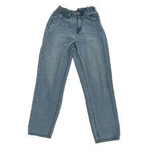 VIGOLD Janis Baggy Ultra High Rise Stretch Waist Tapered Leg Jeans Size 7 Womens